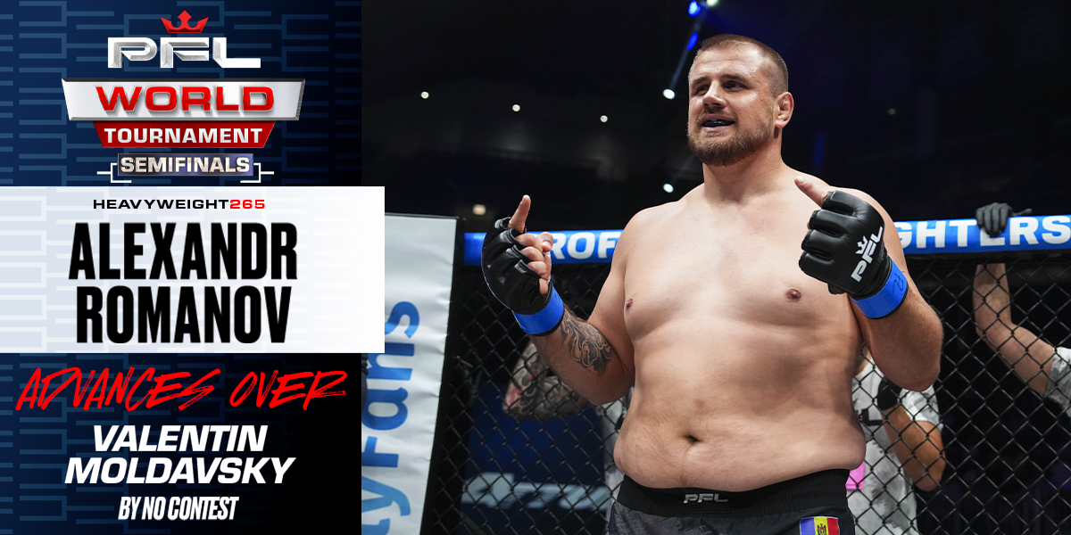 Alexander Romanov advances to heavyweight finals after no contest with Valentin Moldavsky due to groin strike