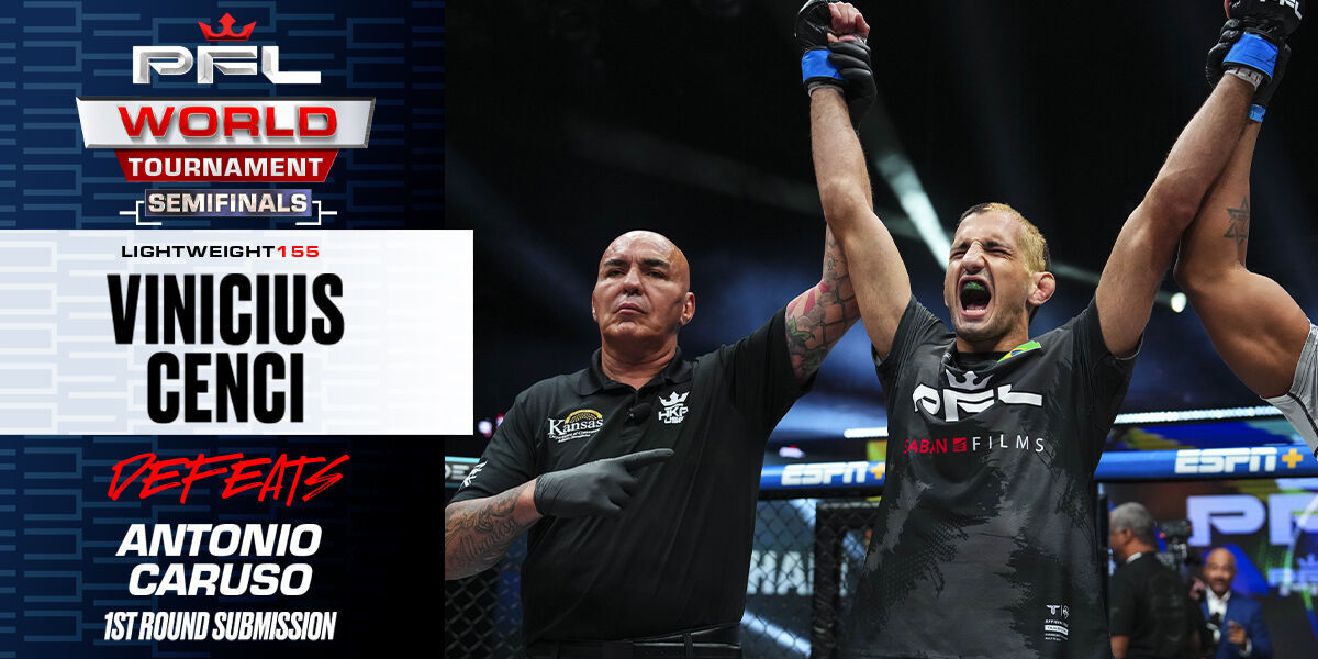 Quick slick submission for Vinicius Cenci in alternate bout victory