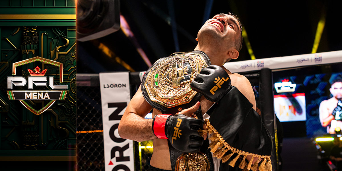Islam Reda wins the grappling exchanges, claims PFL MENA Featherweight Tournament Title