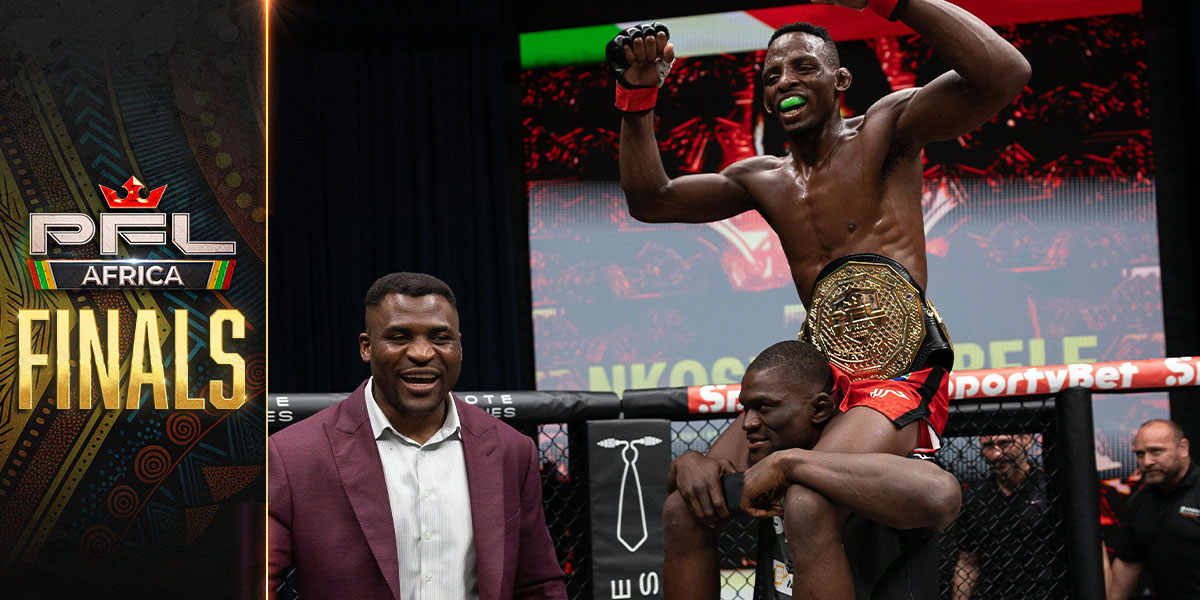 Nkosi Ndebele kicks his way to a second-round knockout and PFL Africa Tournament Championship