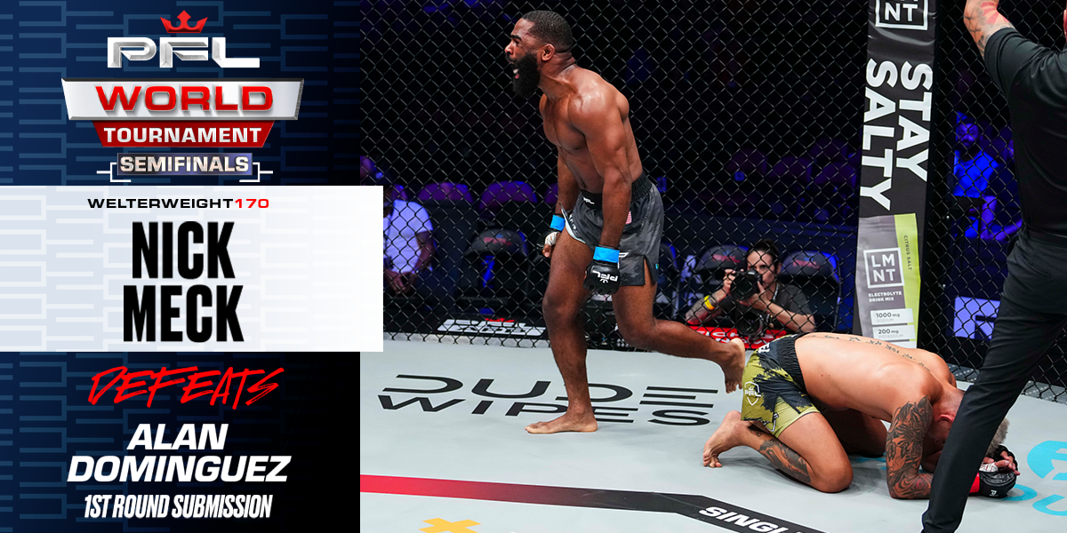 Nick Meck wrestles his way to first-round submission victory