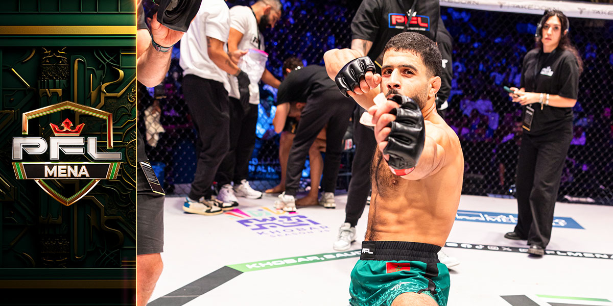 Salah Eddine Hamli controls the action, now reigns over the PFL MENA Lightweight Division