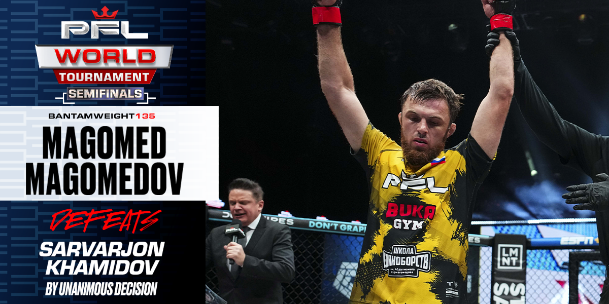 Magomed Magomedov edges out close decision to end an undefeated streak