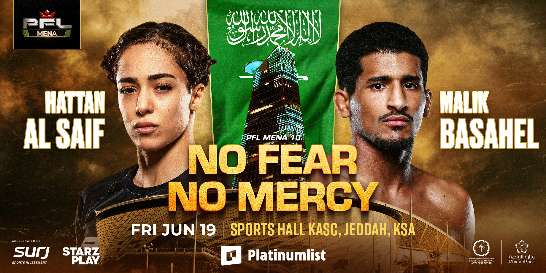 FIGHT CARD ANNOUNCED FOR PFL MENA JEDDAH ON JUNE 19