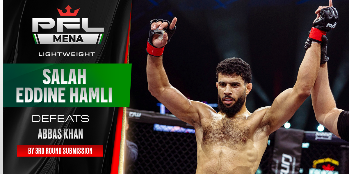 Salah Eddine Hamli pressures the opposition, scores third-round tapout to move on in Lightweight Tournament
