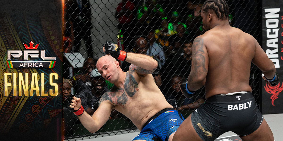 Abraham Bably unleashes a flurry and wins PFL Africa heavyweight tournament title in 21 seconds