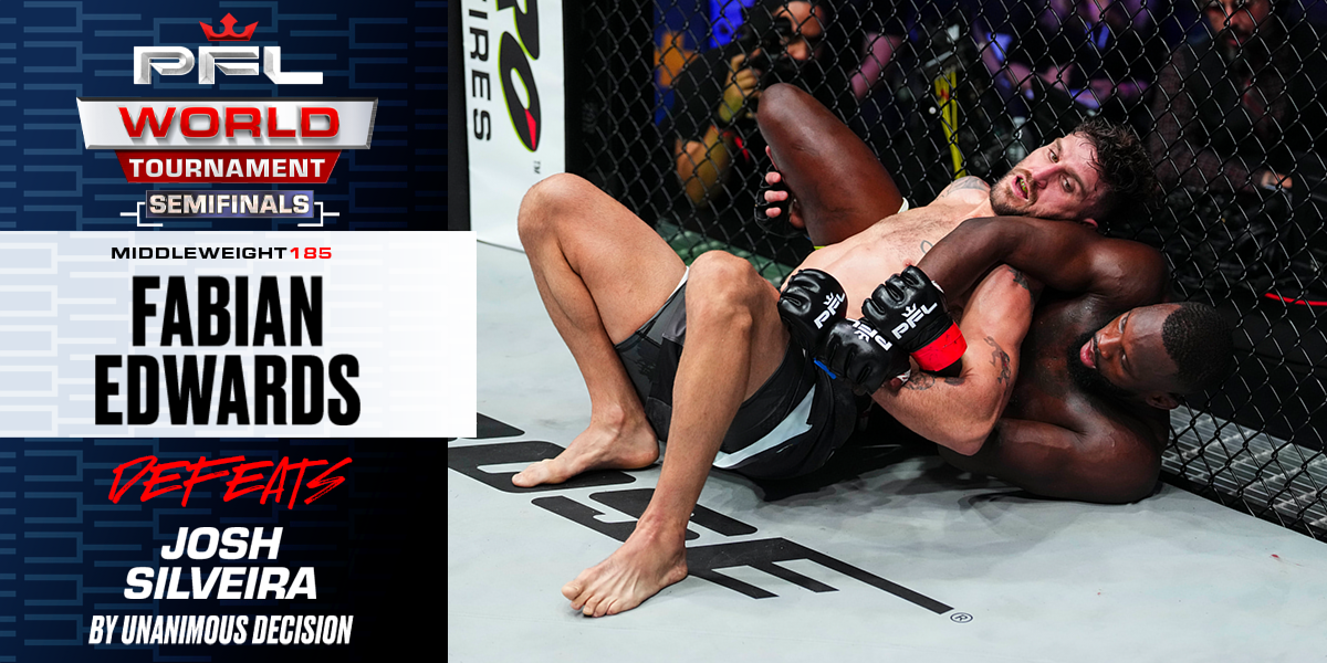 Fabian Edwards grinds out strong victory to secure Middleweight PFL World Tournament Finals berth