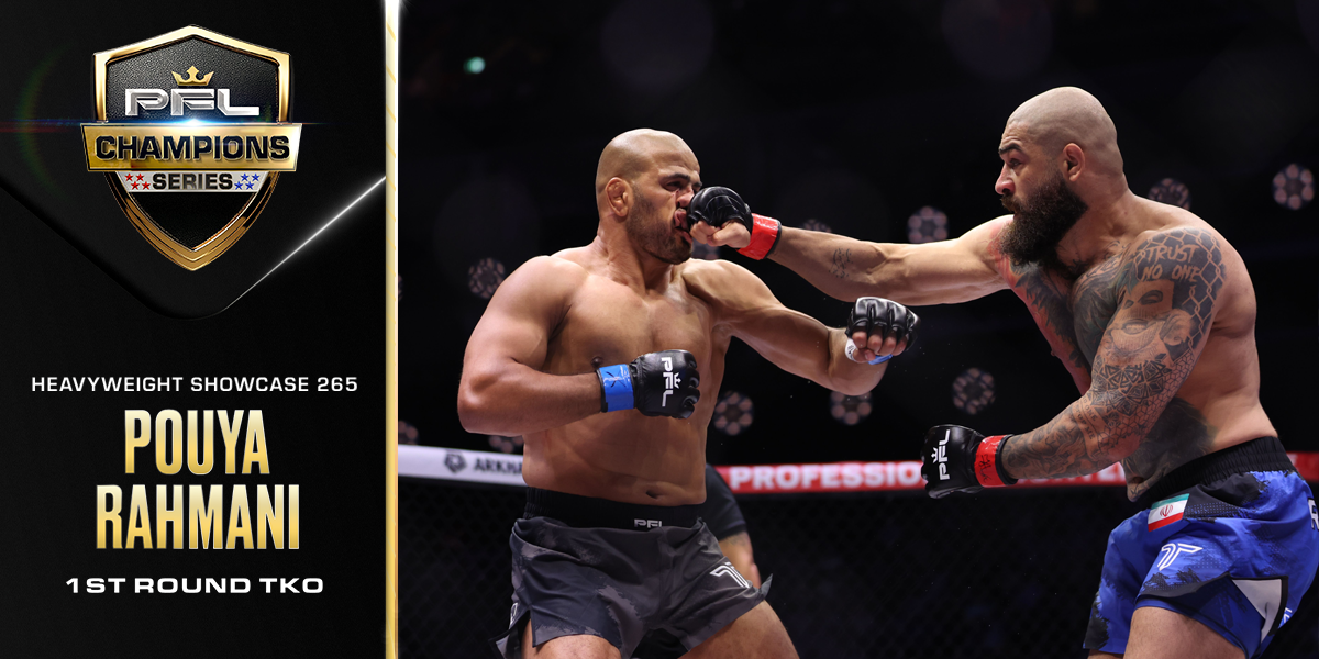 Pouya Rahmani scores cracking first-round KO in battle of undefeated heavyweights