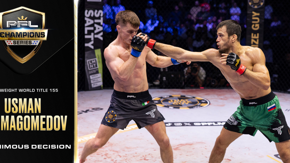 Usman Nurmagomedov makes statement with strong performance to claim PFL Lightweight World Title thumbnail