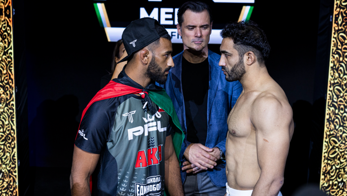OFFICIAL WEIGH-IN RESULTS FOR PFL MENA SEMIFINALS: CHAMPIONS COLLIDE thumbnail