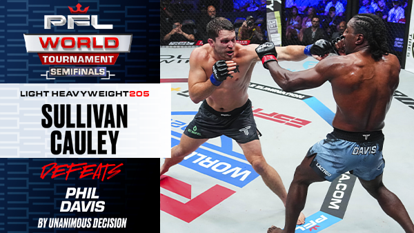 Sullivan Cauley scores major knockdown and light heavyweight finals spot thumbnail