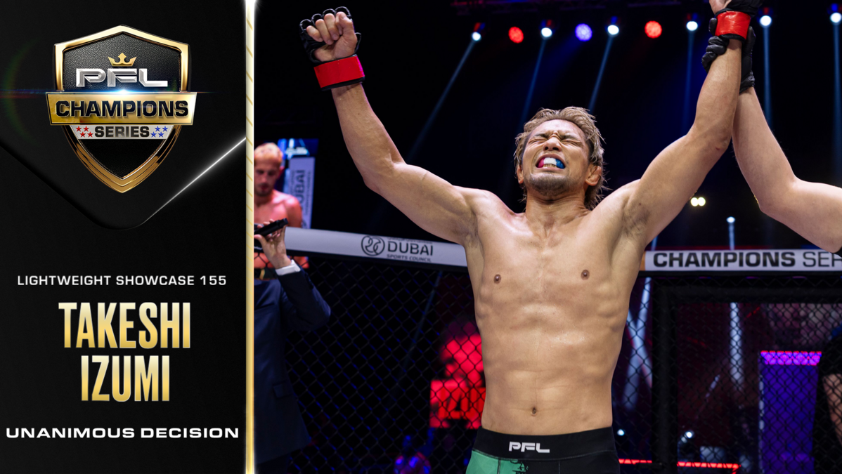 Takeshi Izumi’s takedowns lead him to decision win thumbnail