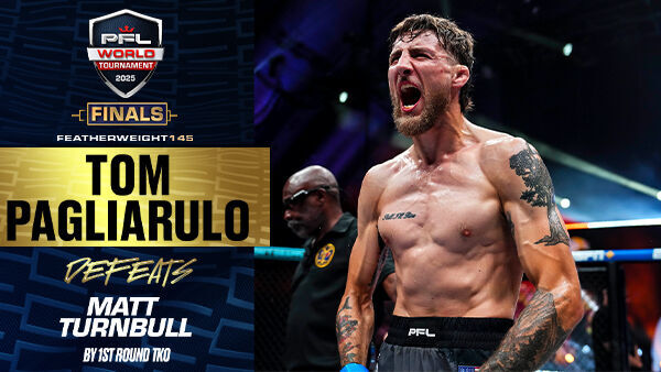 Tom Pagliarulo brings the power with solid knee to the body for first-round KO thumbnail