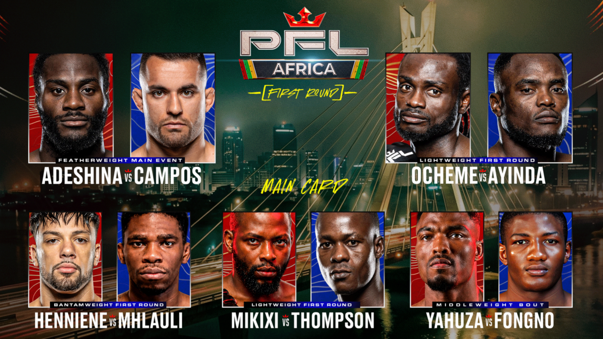 FULL FIGHT CARD ANNOUNCED FOR PFL AFRICA’S HISTORIC DEBUT IN LAGOS