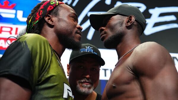 FULL WEIGH-IN RESULTS FOR THE 2025 PFL WORLD TOURNAMENT 5: SEMIFINALS                              -  EARLY CARD AIRS LIVE TOMORROW STARTING AT 8:30 PM ET ON ESPN+, MAIN CARD BEGINS AT 11 PM ET ON ESPN AND ESPN+ thumbnail