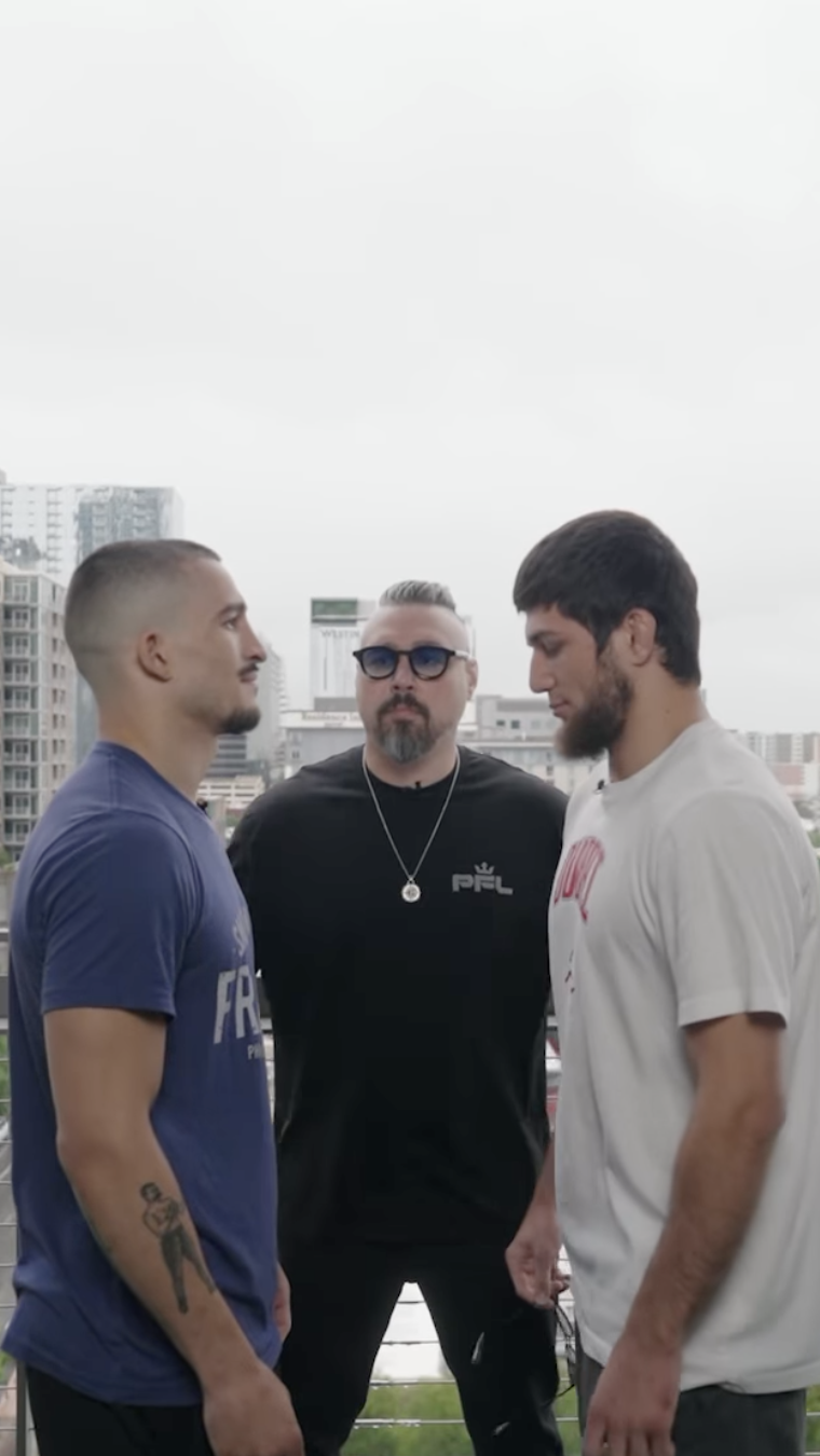 BIAGGIO ALI WALSH vs GAMID KHIZRIEV FACEOFF - PFL AUSTIN Thumbnail